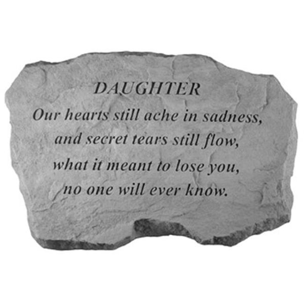 Kay Berry Inc Kay Berry- Inc. 99620 Daughter-Our Hearts Still Ache In Sadness - Memorial - 16 Inches x 10.5 Inches x 1.5 Inches 99620